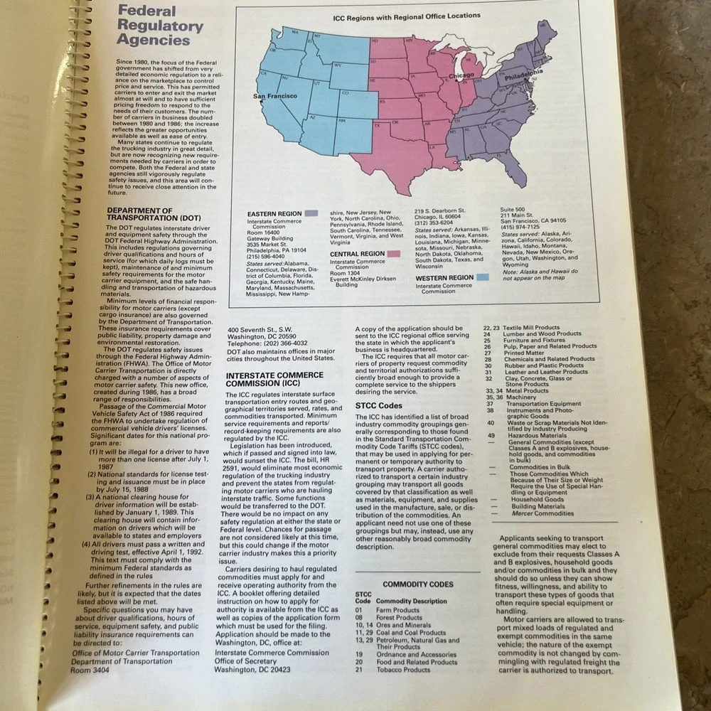Rand McNally 1988 Deluxe Motor Carriers' Road Atlas United States Canada Mexico